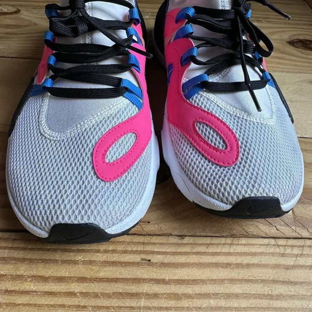 Huarache E.D.G.E. TXT GS 'White Black Hyper Pink' 6.5Y Women's 8 Sneaker Shoe